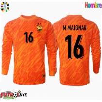 Camiseta Francia Mike Maignan #16 Portero Visitante Equipación Eurocopa 2024 manga larga